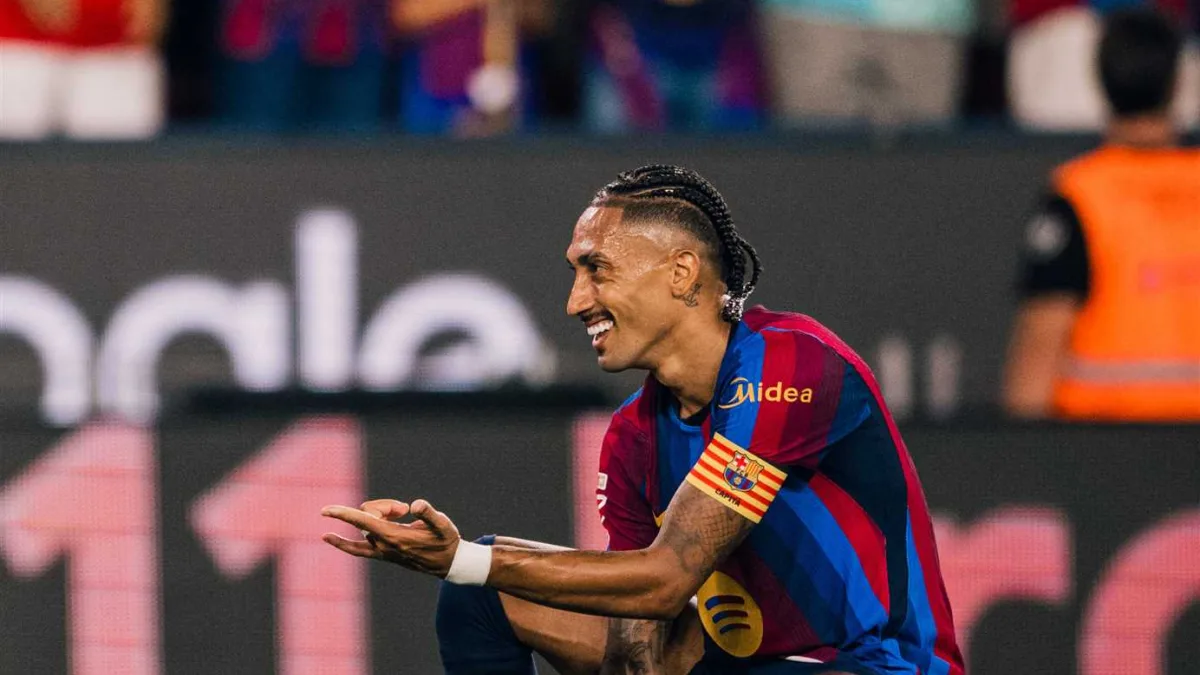 فيرمين لوبيز ورافينيا يقودان برشلونة لتحقيق انتصار أمام بلباو بالدوري الإسباني